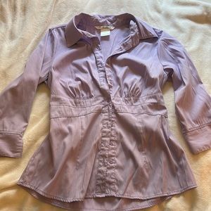 Lavender y2k, 90’s button down by Como